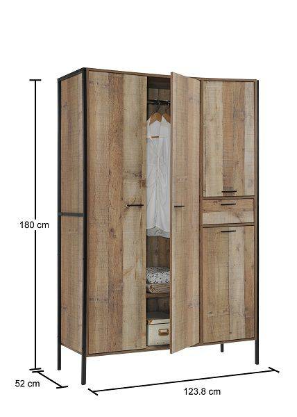 Stretton 4 Door 1 Drawer Wardrobe by TAD - Price Crash Furniture