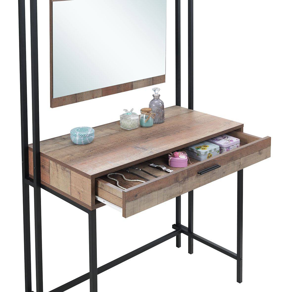 Stretton Dressing Table / Laptop Desk with Mirror by TAD - Price Crash Furniture