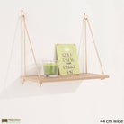 Thames Single Rope Shelf in Oak Foil by Core - Price Crash Furniture