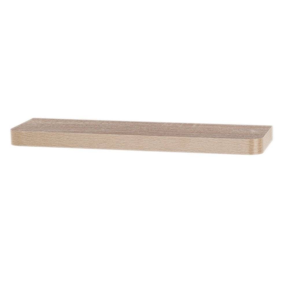 Trent Matt Oak 800x145mm Narrow Floating Shelf Kit by Core - Price Crash Furniture