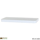 Trent Matt White 800x145mm Narrow Floating Shelf Kit by Core - Price Crash Furniture