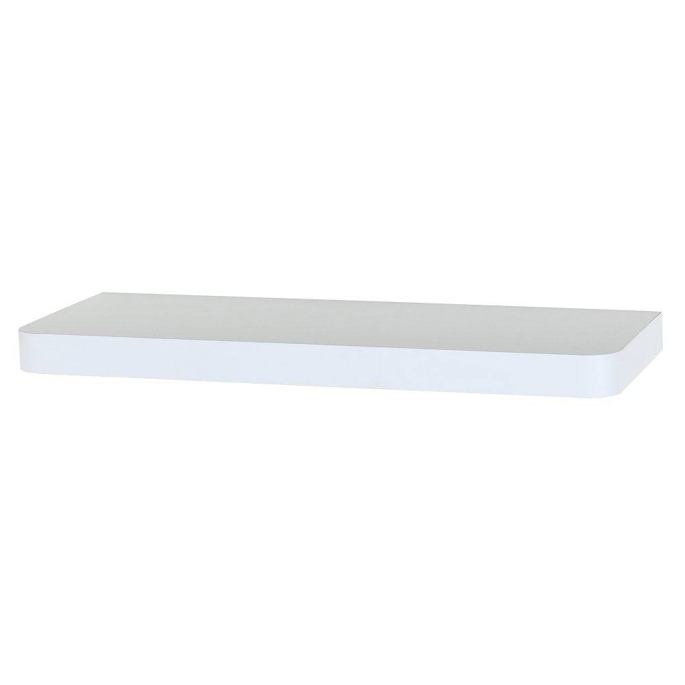 Trent Matt White 800x145mm Narrow Floating Shelf Kit by Core - Price Crash Furniture