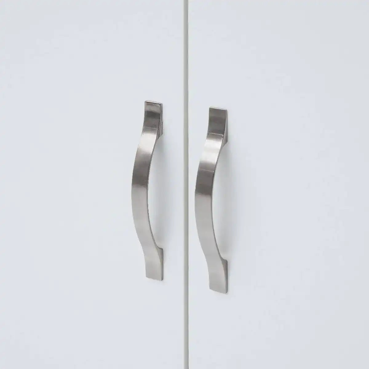 3 DOOR DOUBLE WARDROBE IN WHITE - Price Crash Furniture