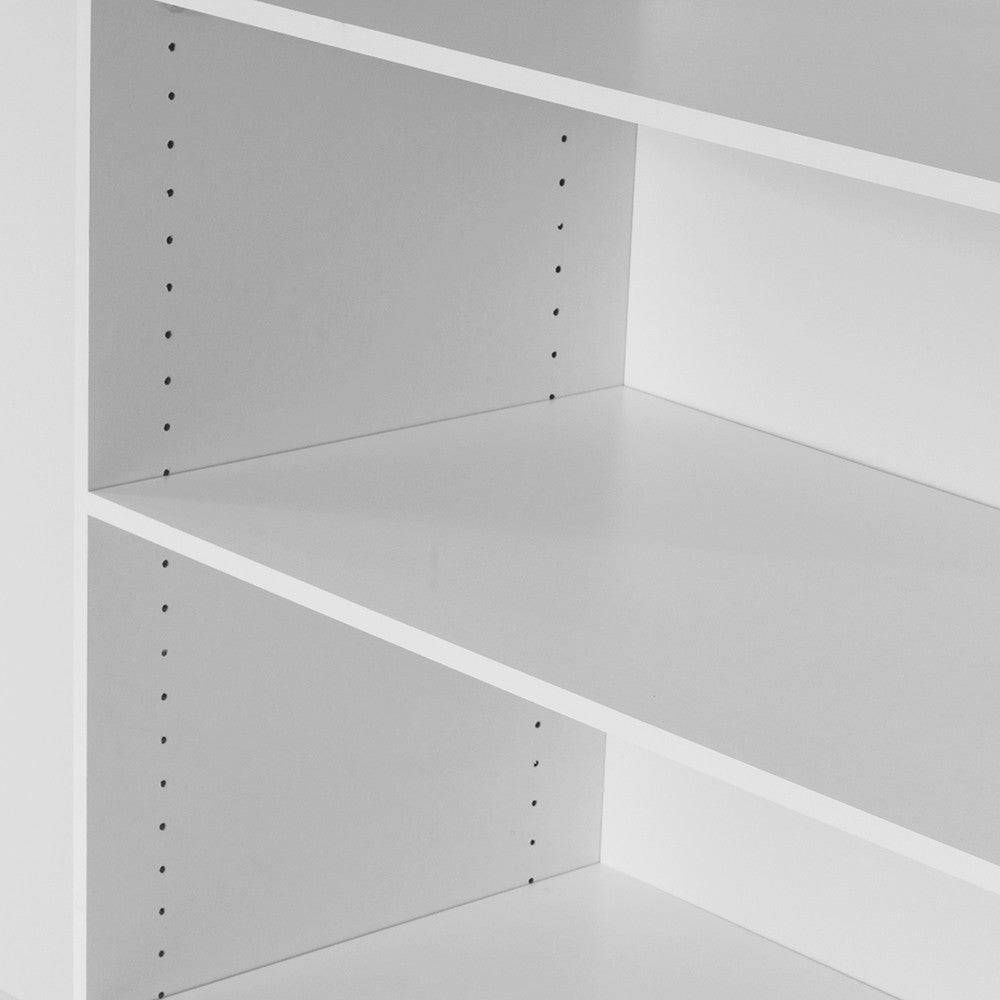 Verona Sliding Wardrobe 180cm in White with Mirror Doors with 5 Shelves - Price Crash Furniture