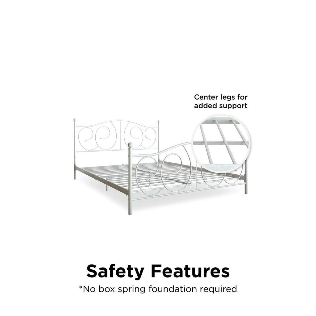 Victoria Metal UK King Size Bed (USA Queen Size) by Dorel - Price Crash Furniture