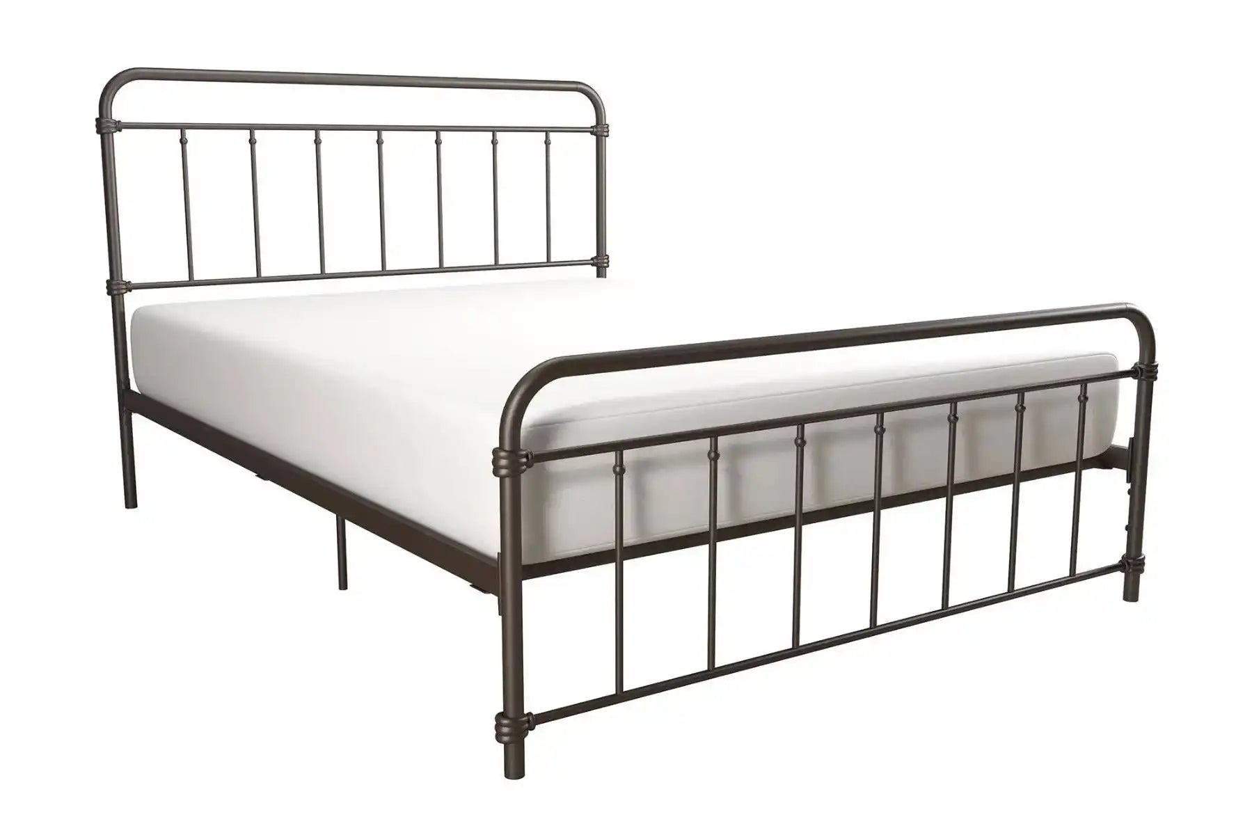 Wallace Metal Bed Double UK Bronze, by Dorel - Price Crash Furniture