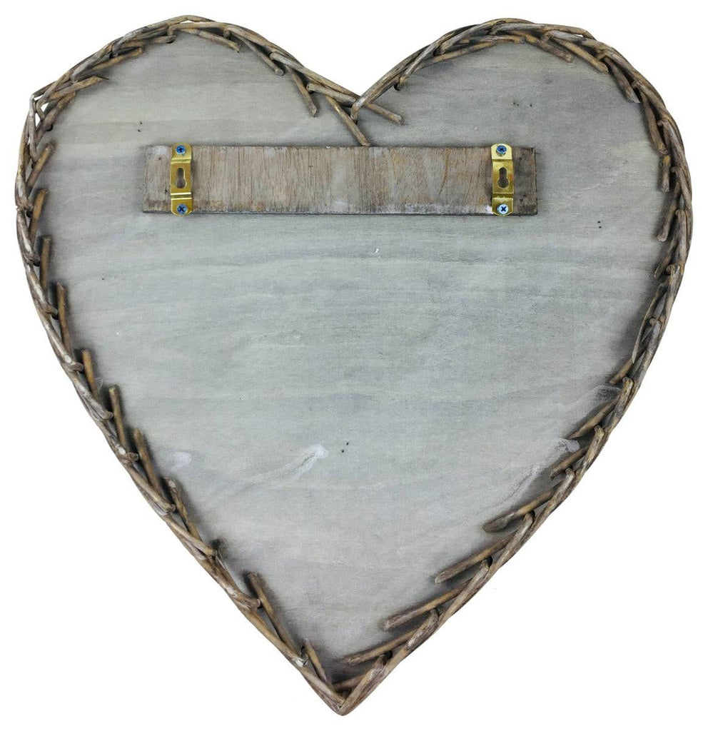 Wicker Heart Shelf Unit 52cm - Price Crash Furniture