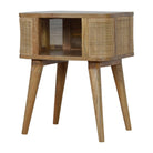 Woven Open Slot Bedside Table - Price Crash Furniture