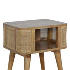 Woven Open Slot Bedside Table - Price Crash Furniture