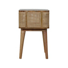 Woven Open Slot Bedside Table - Price Crash Furniture