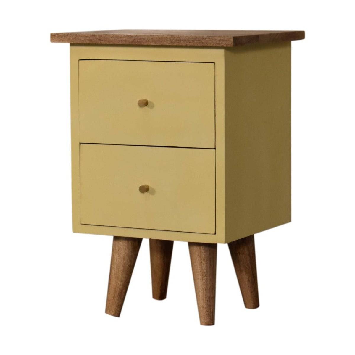 Yellow Hand Painted Bedside - Price Crash Furniture