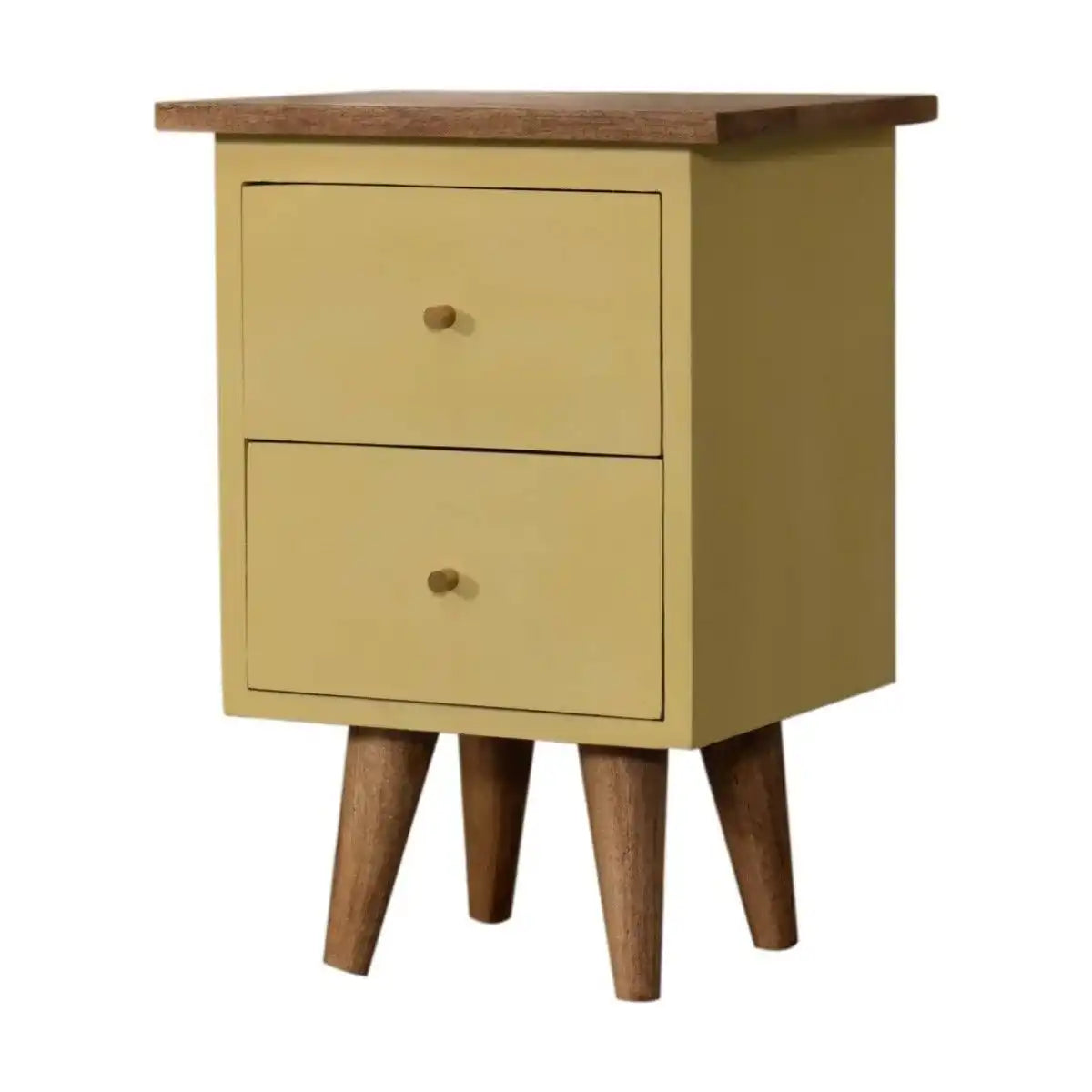 Yellow Hand Painted Bedside - Price Crash Furniture