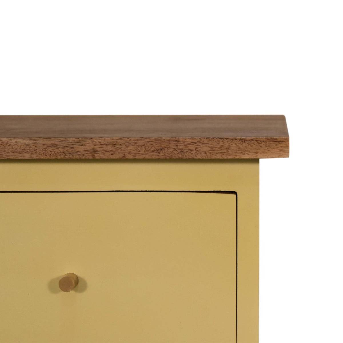 Yellow Hand Painted Bedside - Price Crash Furniture