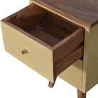 Yellow Hand Painted Bedside - Price Crash Furniture