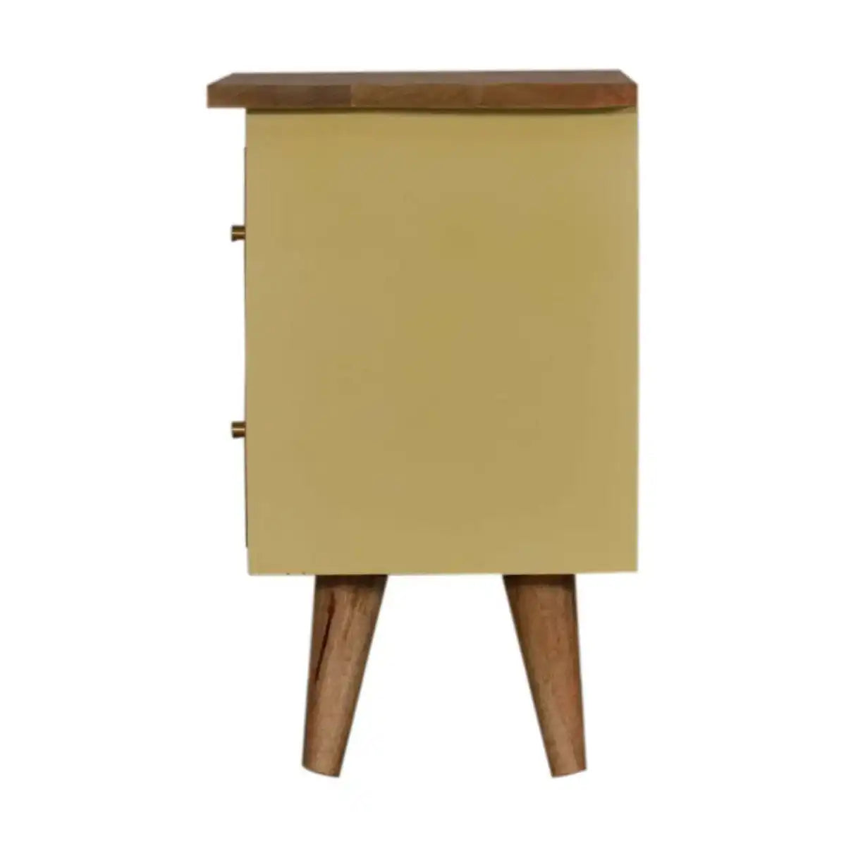 Yellow Hand Painted Bedside - Price Crash Furniture