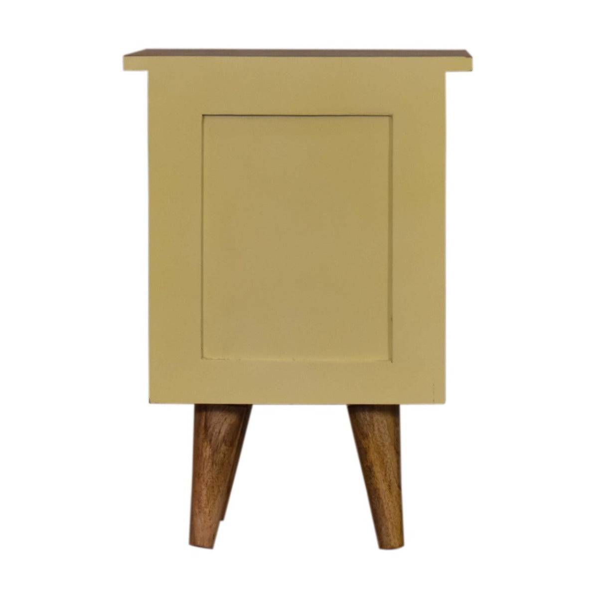 Yellow Hand Painted Bedside - Price Crash Furniture