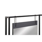 Zahra dressing table with mirror in matte grey by TAD - Price Crash Furniture