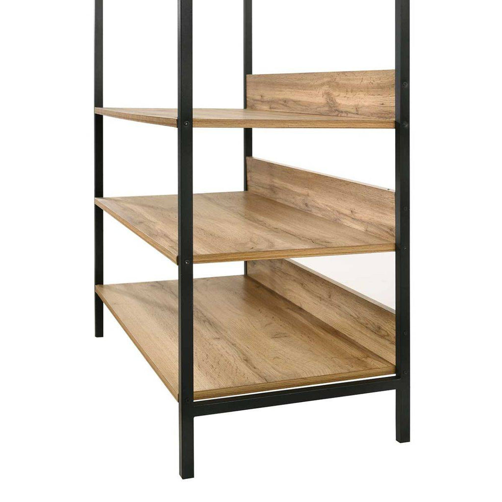 Zahra open wardrobe (narrow) with 4 shelves in oak effect by TAD - Price Crash Furniture