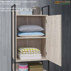 Zahra storage cabinet with 1 door and 3 shelves in matte grey by TAD - Price Crash Furniture