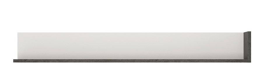 Zingaro Wall shelf 133 cm in dark loft and white alpine - Price Crash Furniture