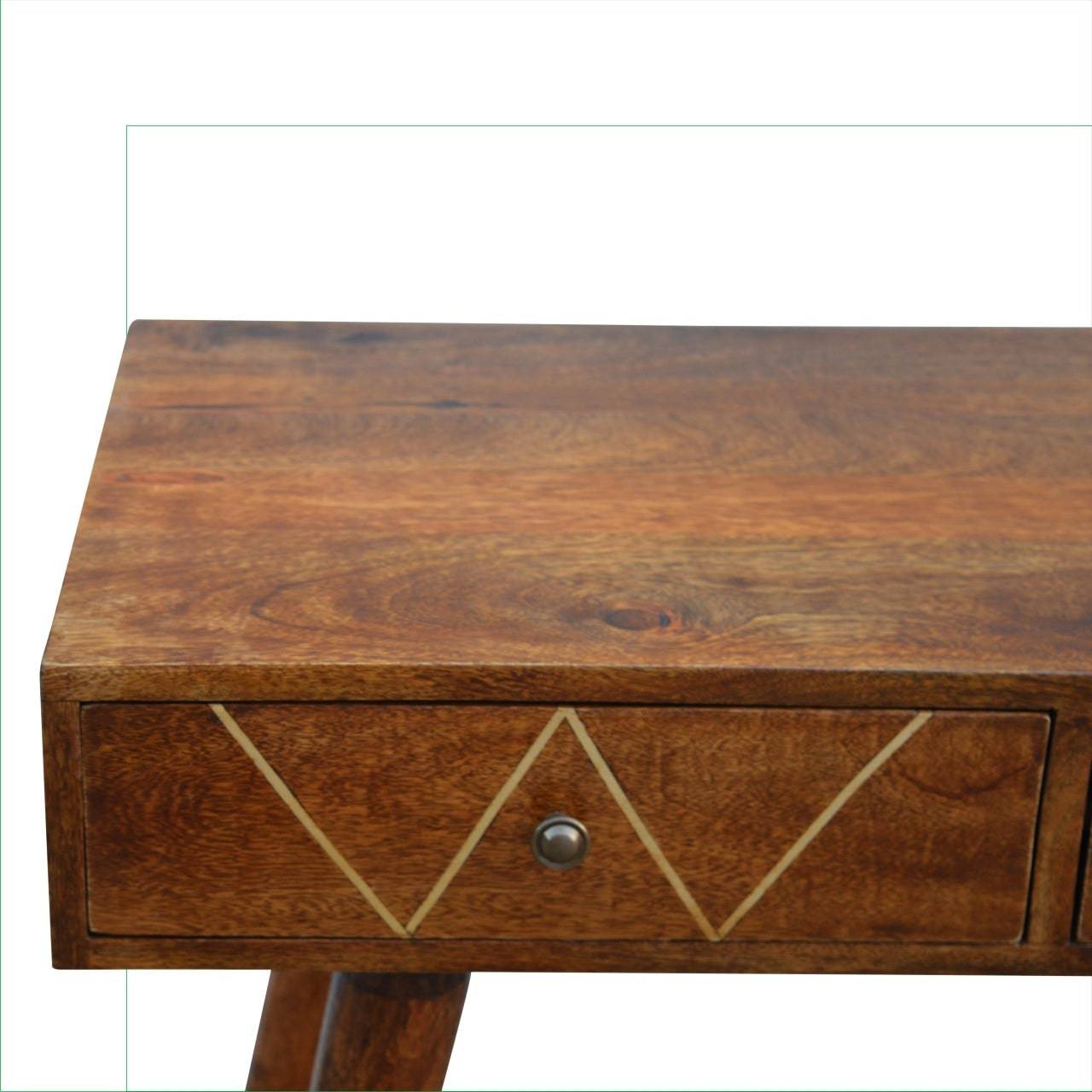 ArtHaus Collection Brass Inlay 2 Drawer Console - Price Crash Furniture