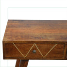 ArtHaus Collection Brass Inlay 2 Drawer Console - Price Crash Furniture