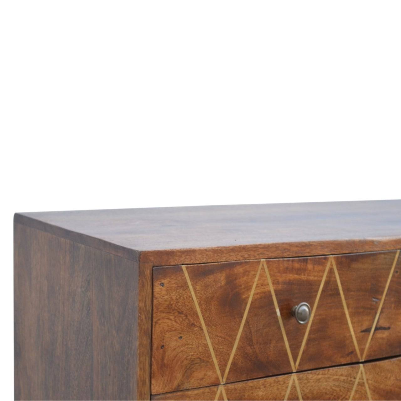 ArtHaus Collection Brass Inlay Media Unit - Price Crash Furniture