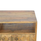 ArtHaus Collection Pineapple Carved 2 Drawer Media Unit - Price Crash Furniture