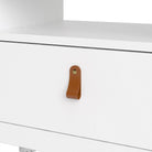 Barcelona TV Unit 3 Drawers in White - Price Crash Furniture