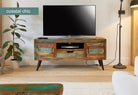 Baumhaus Coastal Chic Widescreen TV Cabinet - Price Crash Furniture