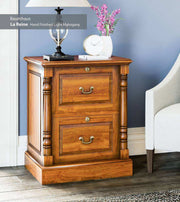 Baumhaus La Reine Twin Pedestal Computer Desk in solid mahogany - Price Crash Furniture