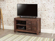Baumhaus Mayan Walnut Four Drawer Television Cabinet - Price Crash Furniture