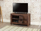 Baumhaus Mayan Walnut Four Drawer Television Cabinet - Price Crash Furniture