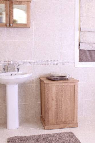 Baumhaus Mobel Oak Laundry Bin - Price Crash Furniture