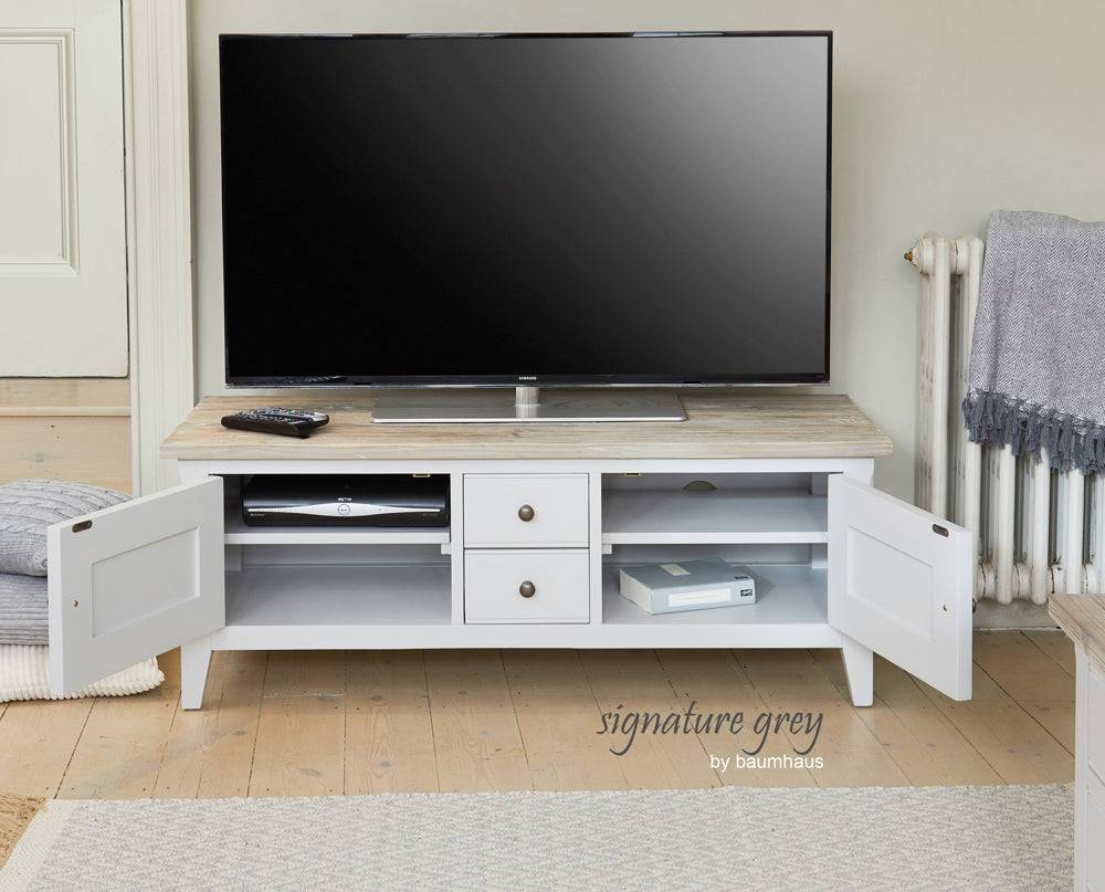 Baumhaus Signature Widescreen Television Stand - Price Crash Furniture