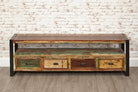 Baumhaus Urban Chic Open Widescreen Television Cabinet - Price Crash Furniture