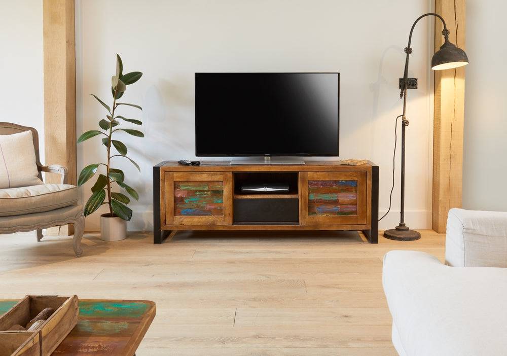Baumhaus Urban Chic Widescreen Television Cabinet - Price Crash Furniture