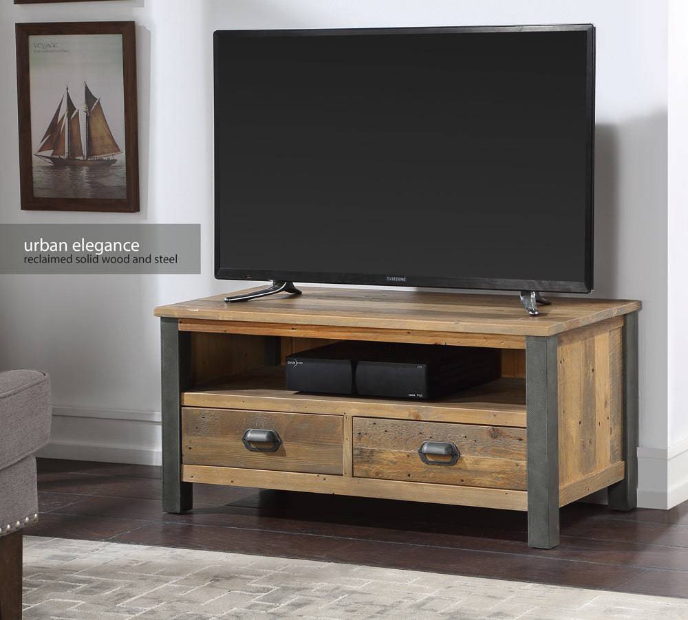 Baumhaus Urban Elegance - Reclaimed Widescreen TV Cabinet - Price Crash Furniture