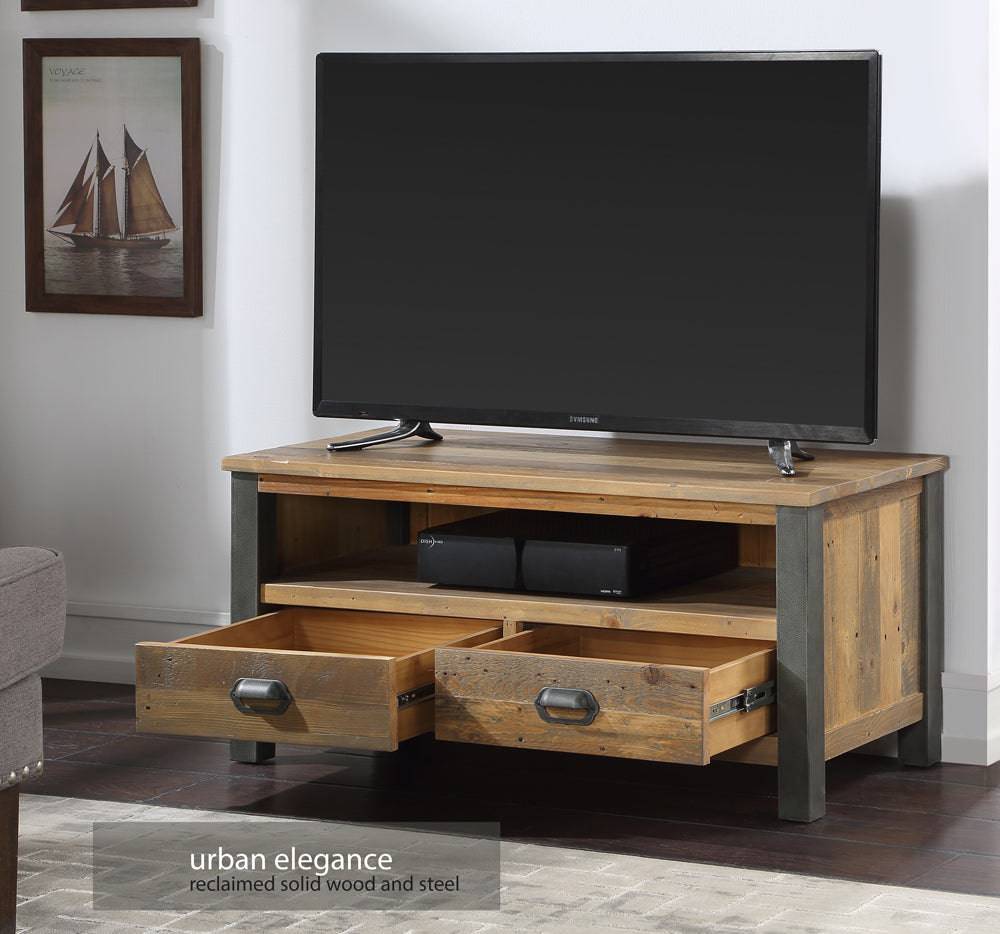 Baumhaus Urban Elegance - Reclaimed Widescreen TV Cabinet - Price Crash Furniture