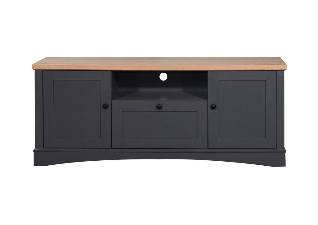 Carden TV Cabinet Stand in Grey by TAD - Price Crash Furniture