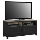 Carver TV Stand up to 60 inch TVs in Black and Weathered Oak by Dorel - Price Crash Furniture