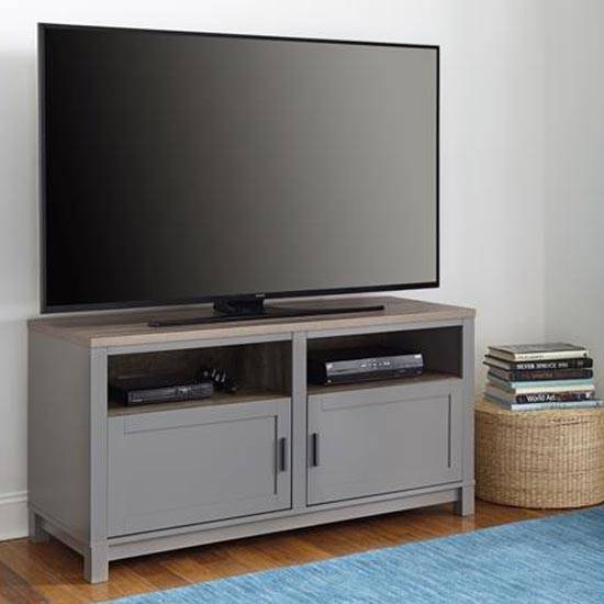 Carver TV Stand up to 60 inch TVs in Grey and Oak by Dorel - Price Crash Furniture