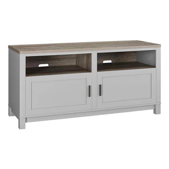 Carver TV Stand up to 60 inch TVs in Grey and Oak by Dorel - Price Crash Furniture