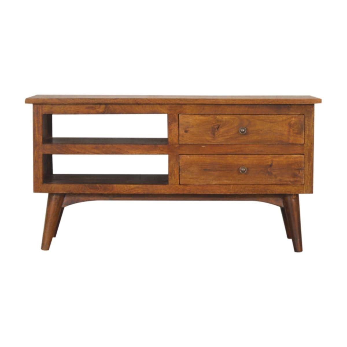 Chestnut Nordic Style TV Unit - Price Crash Furniture