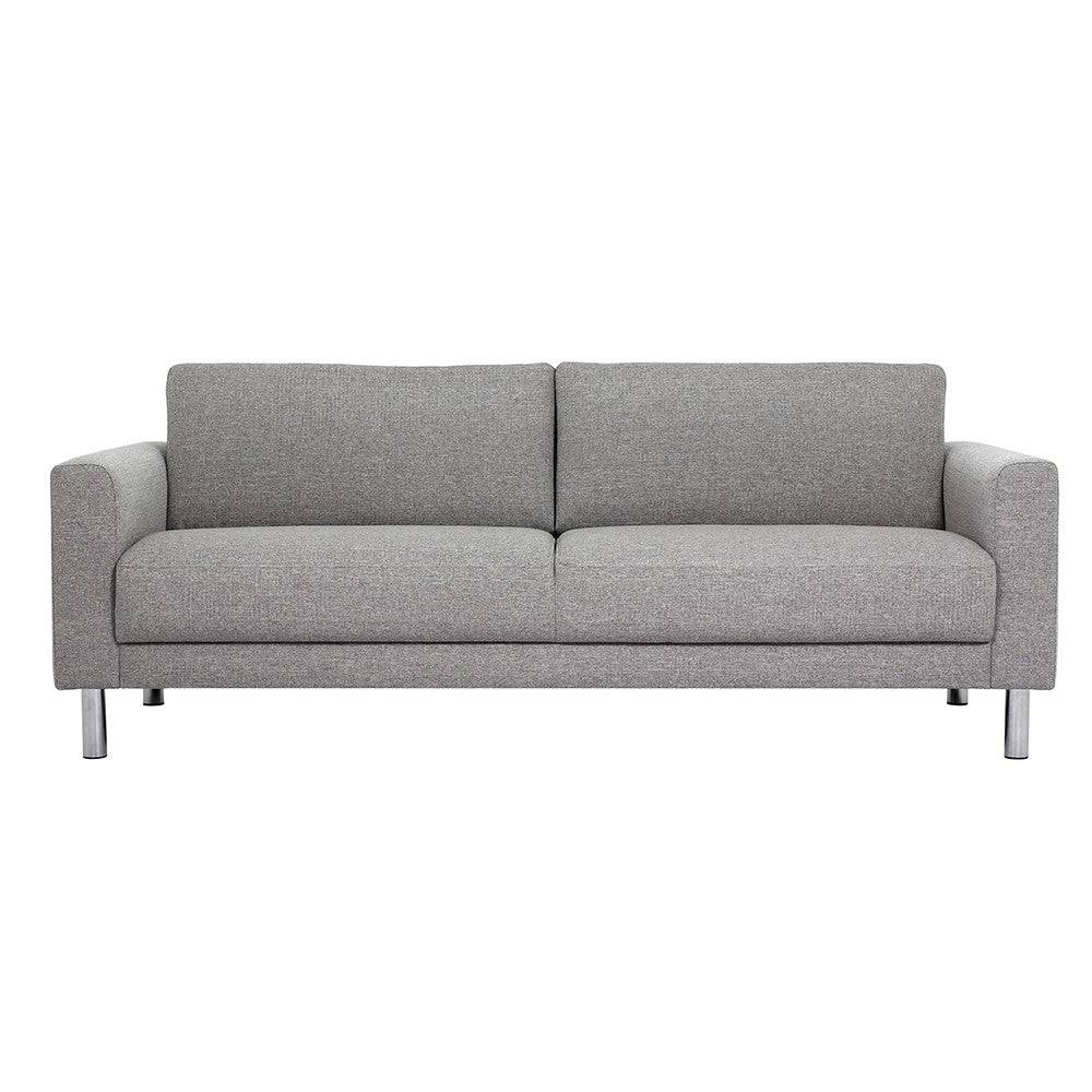 Cleveland 3-Seater Sofa In Nova Light Grey - Price Crash Furniture