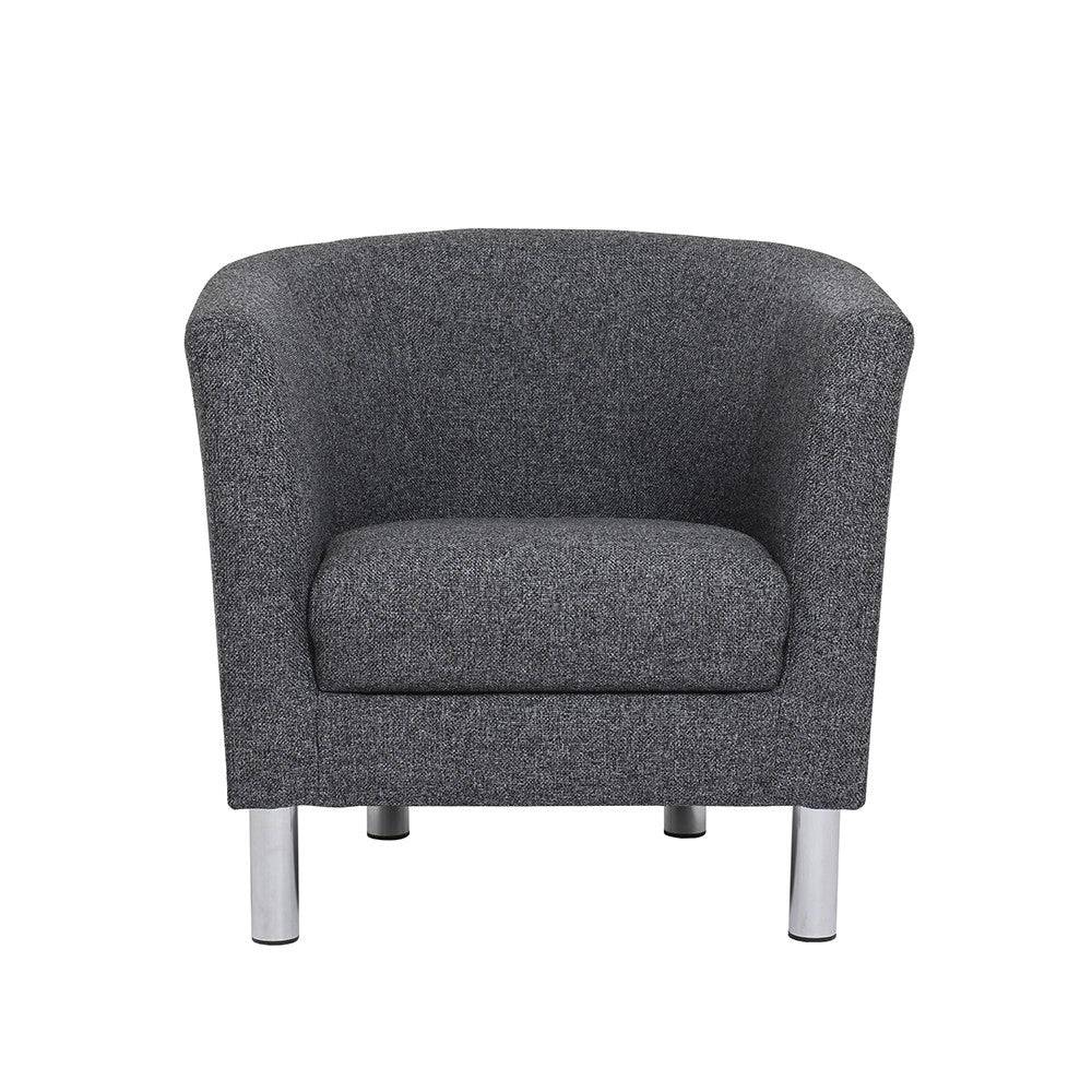 Cleveland Armchair In Nova Anthracite - Price Crash Furniture