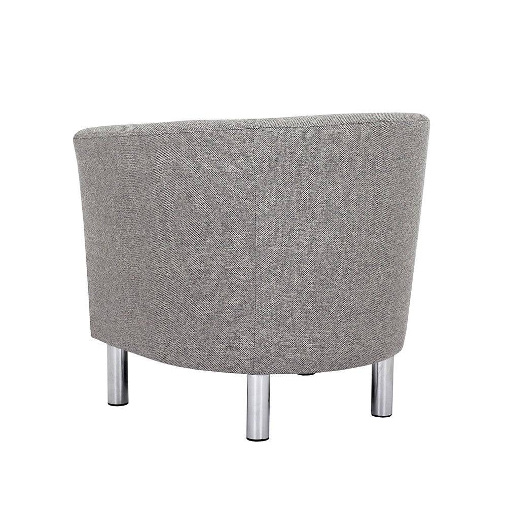 Cleveland Armchair In Nova Light Grey - Price Crash Furniture