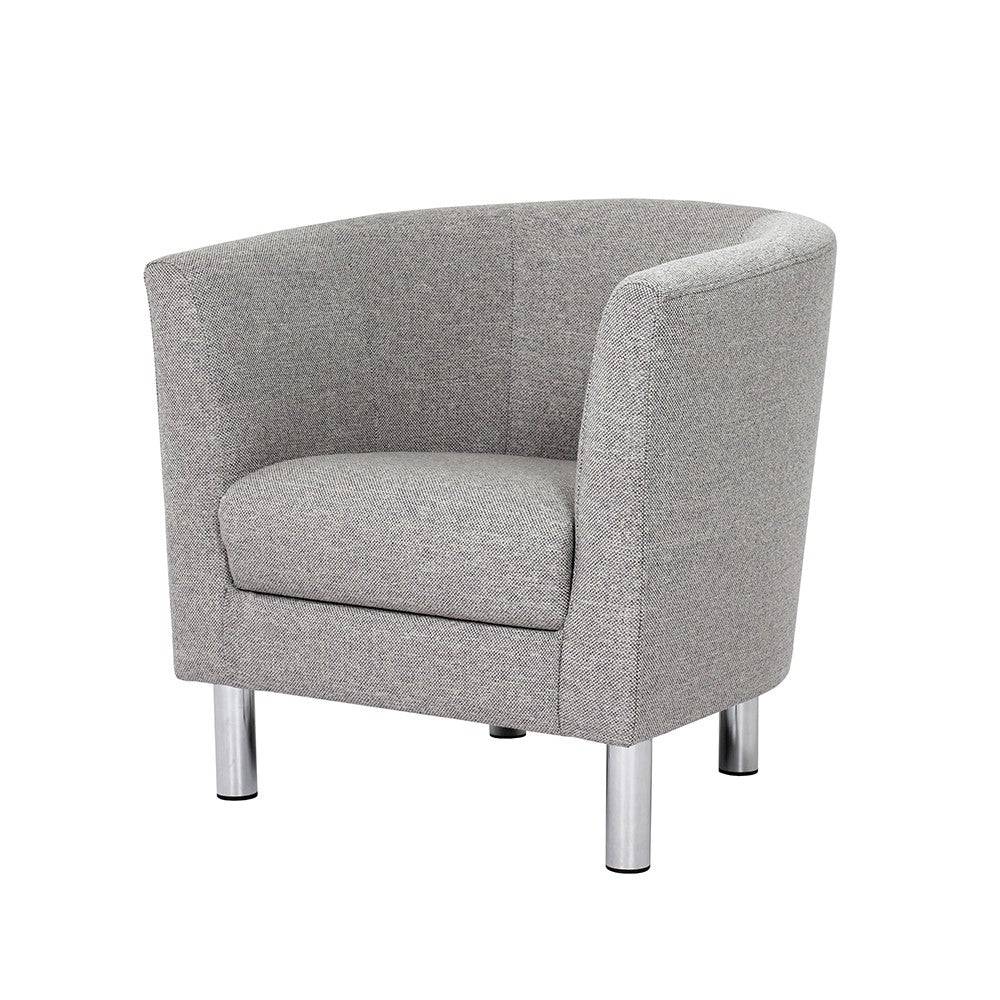 Cleveland Armchair In Nova Light Grey - Price Crash Furniture