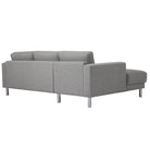 Cleveland Chaiselongue Sofa (LH) In Nova Light Grey - Price Crash Furniture