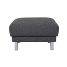 Cleveland Footstool In Nova Anthracite - Price Crash Furniture